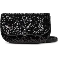 Coccinelle Cross Body Bag In Black Sequin Größe: OS | Clutches Outlet | Damen | Schwarz