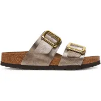Birkenstock Damen Pantoletten Sydney Cushion Buckle - Bronskleurig - Größe 35