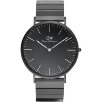 Daniel Wellington Herrenuhr Classic 40 Schwarz Piano 40 Herrenuhr DW-DW00100778