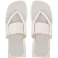 Calvin Klein Jeans Zehentrenner Sq Low Wedge Sandal Rope YW0YW01717 Beige