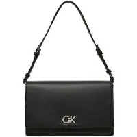 Calvin Klein Stylische schwarze Damentasche aus recyceltem Material mit viel Stauraum