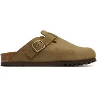 Scholl Clog Fae Suede Sp Damen Khaki-Schuhgröße 42