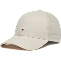 Tommy Hilfiger Cap Essential Flag Linen Cap AW0AW17130 Écru
