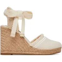 Tommy Hilfiger Espadrilles Fringe Canvas High Wedge FW0FW08878 Écru