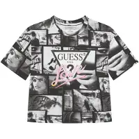 GUESS T-Shirt J5YI07 K6YW4 Schwarz Regular Fit