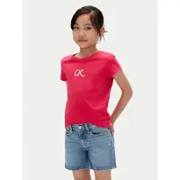 Calvin Klein Jeans T-Shirt Glitter IG0IG02972 D Rosa Slim Fit