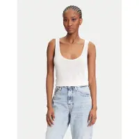 Calvin Klein Top LV044C345G Écru Regular Fit
