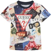GUESS T-Shirt N5YI04 K8HM4 Bunt Regular Fit 80