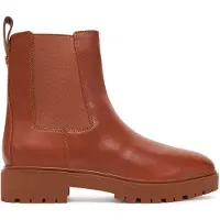 Ralph Lauren für Damen. 802974476001 Braune Allyson Stiefeletten aus Leder (41), Wohnung, Keine, Lässig