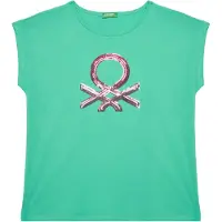 United Colors of Benetton T-Shirt 3I1XC10P1 Grün Regular Fit 160