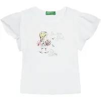 United Colors of Benetton T-Shirt 3I1XG10IU Weiß Regular Fit 110