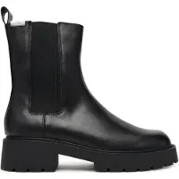 Calvin Klein Klassische Stiefeletten Combat Mid Chelsea Boot Hw Lth YW0YW01869 Schwarz 36