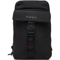 HUGO für Herren. 50547277 Marsel Umhängetasche schwarz (OSFA), Lässig, Polyamid