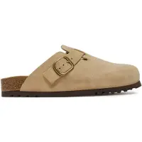 Scholl Clog Fae Suede Sp Damen Dark Beige-Schuhgröße 37