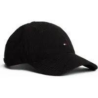 Tommy Hilfiger Cap Th Flag 6 Panel Cord Cap AM0AM13583 Schwarz