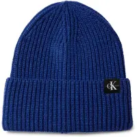 Calvin Klein Mütze Monogram Rib Beanie IU0IU00440 Blau