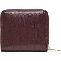 Calvin Klein Geldbörse "AOP SQUARE ZIP AROUND" Geldbeutel, Damen Portemonnaie mit Monogramm-Print