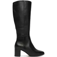 Caprice Damen Langschaftstiefel aus Leder mit Blockabsatz und bequemer Passform