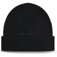 Armani Exchange für Damen. XW001445AF11896UC001 Schwarze Wollmütze (OSFA), Wolle