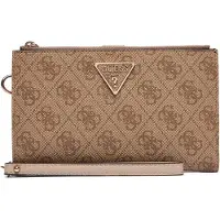 GUESS Laurel II SLG Double Zip Organizer - Geldbörse (dark taupe logo)