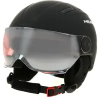 Head Mojo Visor, Skihelm mit Visier, Junior, schwarz