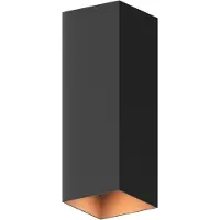 Calex Milan Wandleuchte, für Außen & Innen, warmweißes Up & Down Licht, wasserdicht, Gold, Schwarz