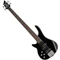 Gear4Music Chicago Linkshänder-Bassgitarre von Schwarz