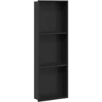 vidaXL Duschnische Schwarz 92 x 32 x 10 cm Edelstahl