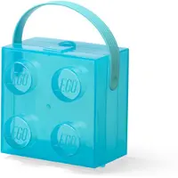 LEGO Aufbewahrungsbox Mit Griff Translucent Light Blue