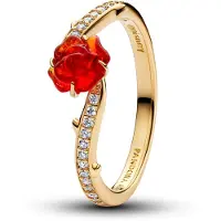 Pandora 163984C01 Damenring Goldfarben Disney Die Schöne und das Biest