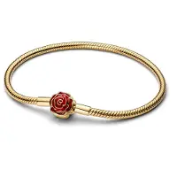 Pandora 564019C01 Damenarmband Goldfarben Disney Die Schöne und das Biest