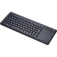 Renkforce MT-1006 Funk Tastatur, Touchpad Deutsch, QWERTZ Schwarz Integriertes Touchpad, Maustasten, Multimediatasten