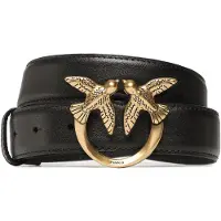 Pinko Liebesvögel Gürtel mit Leder-Schnalle