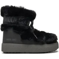 Moon Boot Ltrack Faux Fur WP Damen Winterstiefel mit Kunstpelz schwarz EU 41