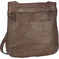 Harold's Leder Schultertasche Umhängetasche Submarine Shopper Zip Brown dunkelbraun