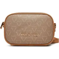 Valentino Elegante Damenhandtasche Beige mit Reißverschluss und Recycling-Details