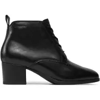 Tamaris Damen Schnürstiefeletten/ Ankle Boots Schwarz Glattleder Größe: 36