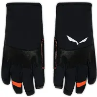 Salewa Handschuhe Ortles TW mit hoher Fingerfertigkeit - strapazierfähig, winddicht - schwarz Damen