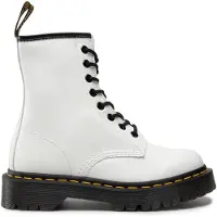 Dr. Martens 1460 Bex Smooth Leather Platform Boots - Weiß, 3