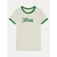 GUESS T-Shirt J5RI11 K6YW4 Écru Regular Fit 140