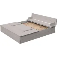 Roba Sandkasten mit Deckel, Grau