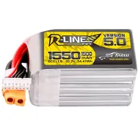 Tattu Lipo Tattu R-line Version 5.0 1550mah 22.2v 150c 6s With Xt60 Connector Drohnenbatterie