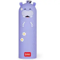 Legami - Tragbares Ladegerät - My Super Power, lädt 2 Geräte gleichzeitig, USB-Kabel Typ C im Lieferumfang enthalten, tragbare Powerbank, Durchmesser 3,5 cm, Höhe 11,60 cm, Hippo