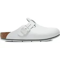Birkenstock Damen/Herren-Haus & Arbeitsschuh, Boston PRO LE White, Größe 41