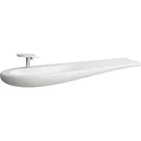 Laufen Alessi one Waschtisch, unterbaufähig, 1 Hahnloch mittig, mit Überlauf, 1600x500, H8149717571041, Farbe: Weiß Matt