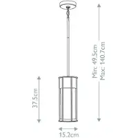 Elstead Lighting Camillo Outdoor Pendelleuchte Messing IP44 KL-CAMILLO-P-PNBR