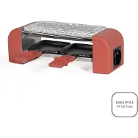 Livoo Raclette-grill für 2 personen, 450 w, rot DOC310R