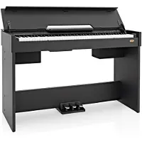 Gear4Music DP-7 Kompaktes Digitalpiano von schwarz