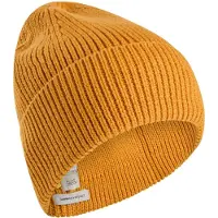 Camel active Beanie aus einem Baumwoll-Kaschmir Mix in Gelb | Gr.: onesize