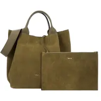 Abro Shopper - Shopper Essential Media/ Military - Gr. unisize - in Grün - für Damen